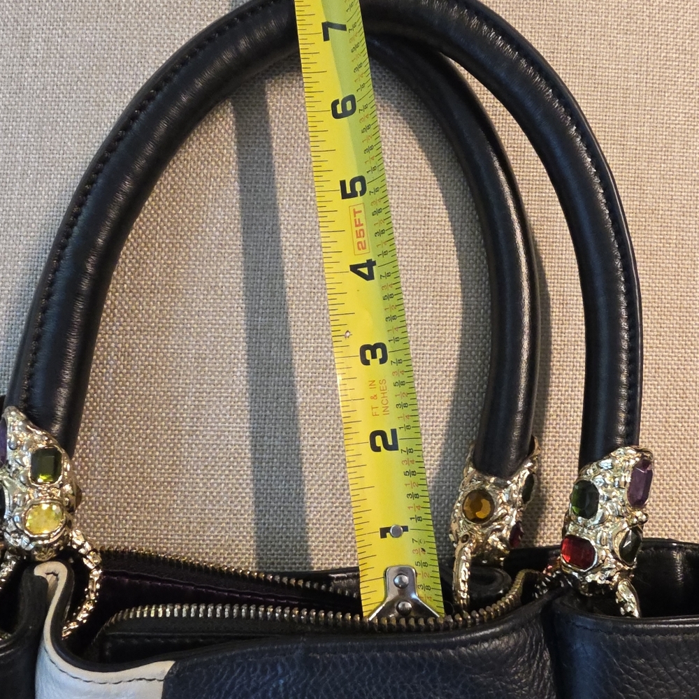 AUTHENTIC PRADA MIU MIU VINTAGE GRANDE SWIRL LEATHER SATCHEL PURSE HANDBAG - Picture 15 of 16